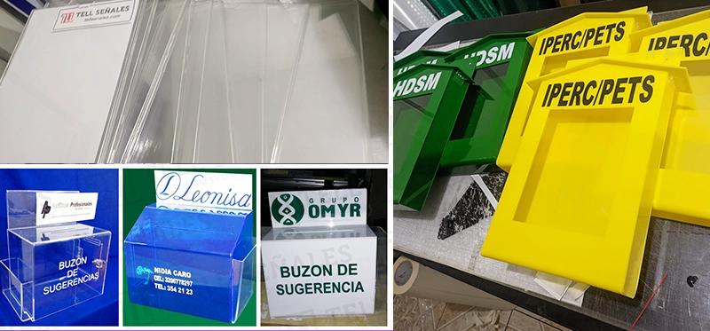 Trabajo en acrílico