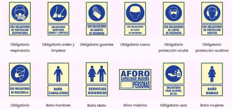 Señales Fotoluminiscentes de Obligación