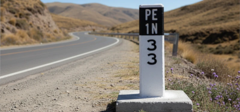 Hitos kilométricos instalados