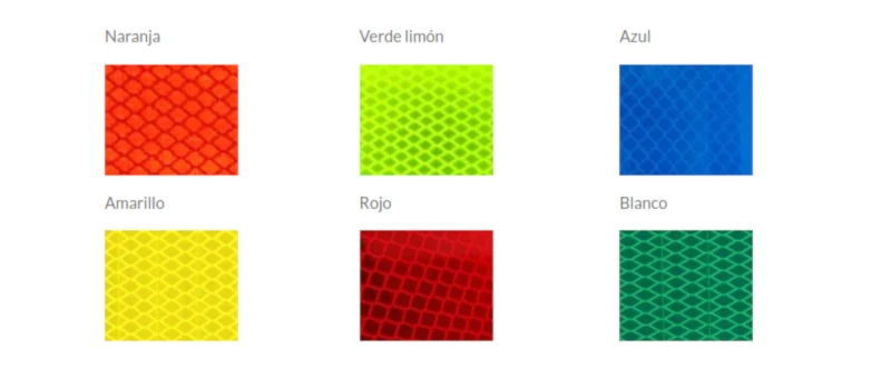 Láminas reflectivas tipo XI Grado Diamante colores