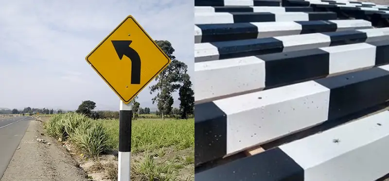 Poste de concreto para señalización