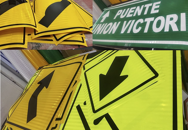 Stickers con lámina reflectiva tipo IV HIP primático