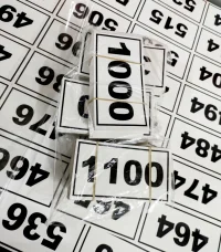 stickers de numeraciones