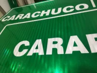 Señal informativa letras HIP  y fondo HIP 