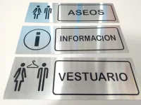 Señales en aluminio de medida 30x10cm