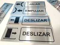 Señales en aluminio medida 30x10cm 
