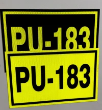 Rótulos magnéticos con lámina reflectiva 3M tipo XI Grado Diamante