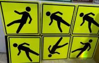 Señales Viales Cruce peatonal con lámina reflectiva 3M tipo XI Diamond Grade