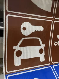 Señales turísticas impresión HP Latex  y lámina 3M