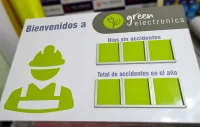 Contador días sin accidentes verde limón