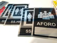 Señales  decorativas en aluminio 20x30cm